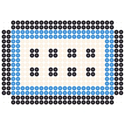 Blue Book Perler bead pattern