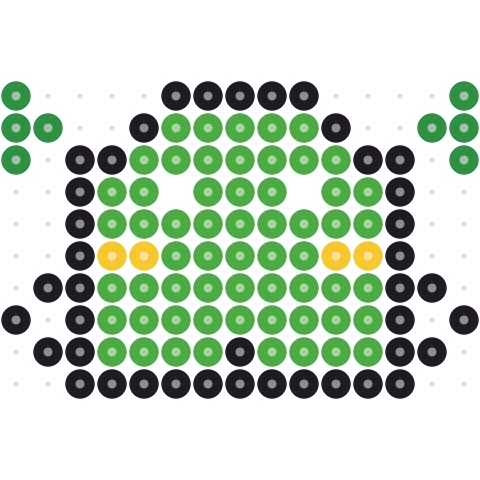 Green Dragon Perler bead pattern