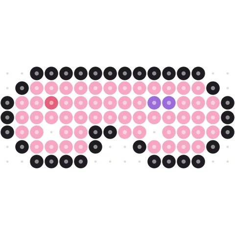 Pink Gamepad Perler bead pattern