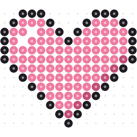 Pink Pixel Heart