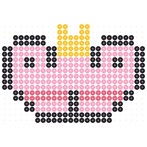 Pink Unicorn Perler bead pattern