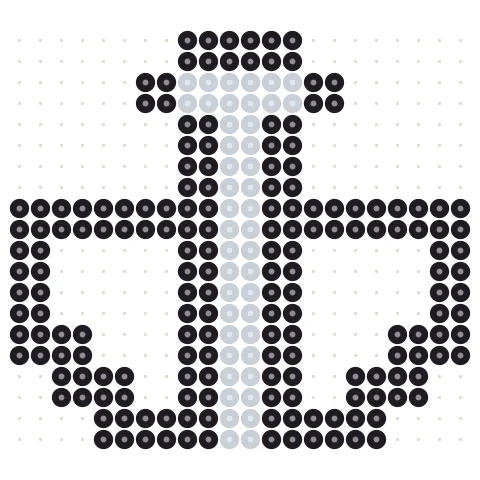 Pixel Anchor Perler bead pattern