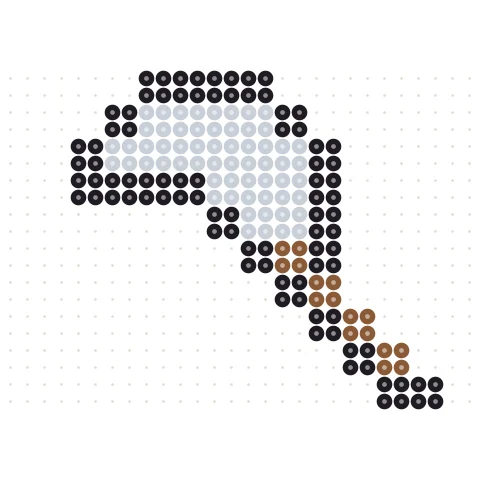 Pixel Axe Perler bead pattern