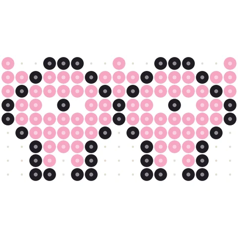 Pixel Axolotl Perler bead pattern