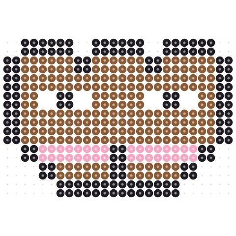 Pixel Bear Perler bead pattern