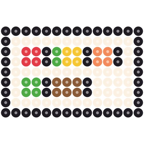 Pixel Bento Perler bead pattern