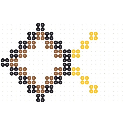 Pixel Bow Perler bead pattern