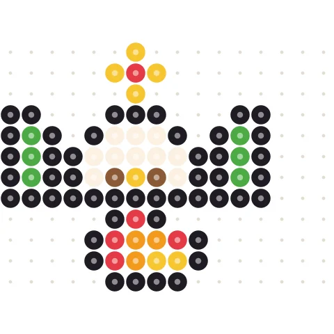 Pixel Camp Perler bead pattern