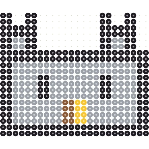Pixel Castle Perler bead pattern