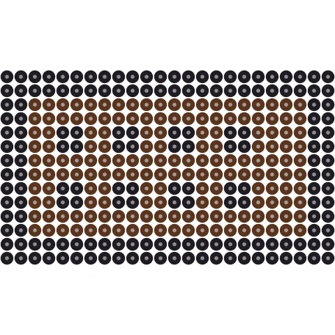 Pixel Chocolate Bar Perler bead pattern