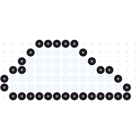 Pixel Cloud Perler bead pattern