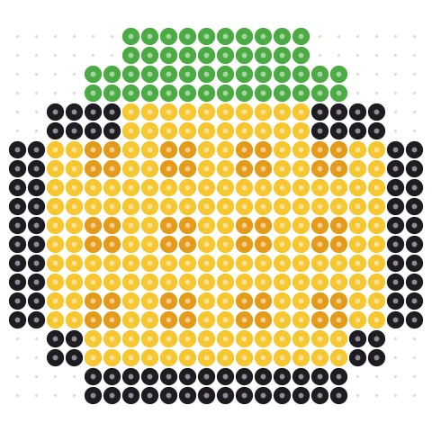 Pixel Corn Perler bead pattern