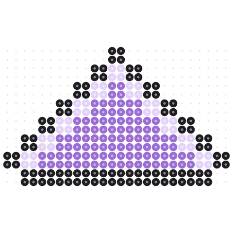 Pixel Crystal Perler bead pattern