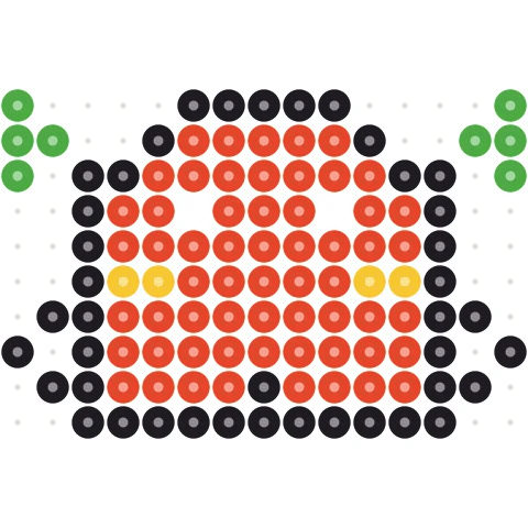 Pixel Dragon Perler bead pattern