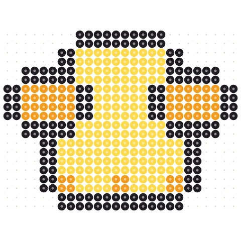 Pixel Duck Perler bead pattern