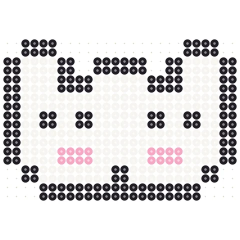Pixel Easter Bunny Perler bead pattern