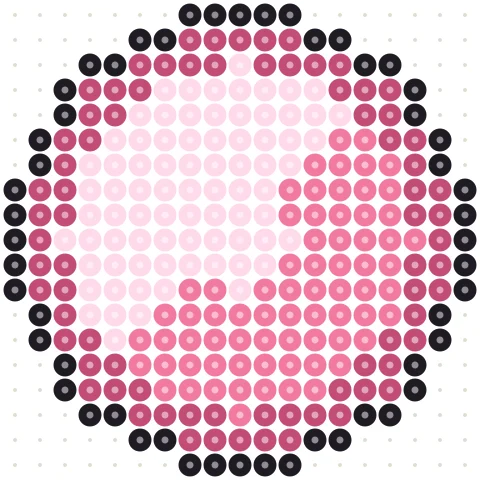 Rose Quartz Emblem Perler bead pattern