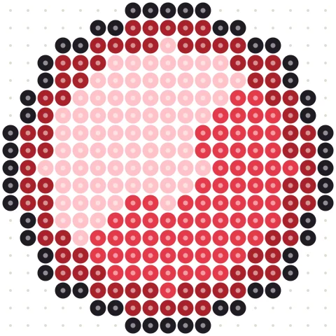 Ruby Emblem Perler bead pattern