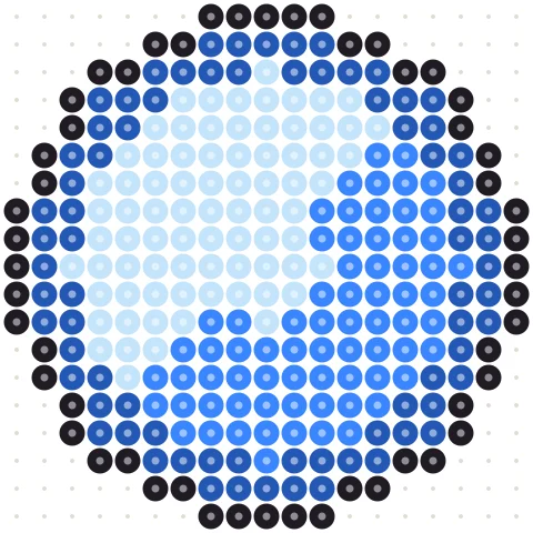 Sapphire Emblem Perler bead pattern