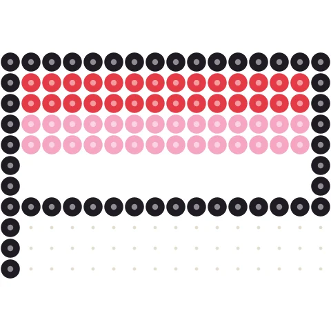 Candy Flag Perler bead pattern