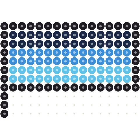 Ocean Flag Perler bead pattern
