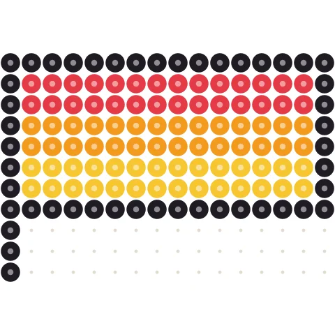 Sunset Flag Perler bead pattern