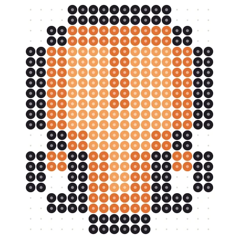 Fox Cub Perler bead pattern