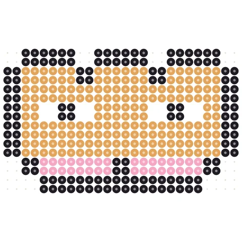 Pixel Hamster Perler bead pattern