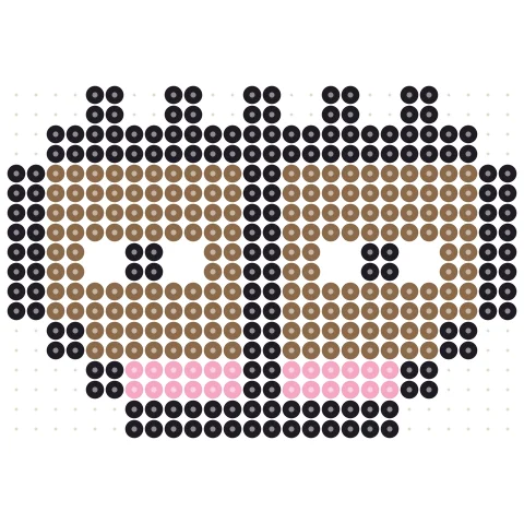 Pixel Hedgehog Perler bead pattern