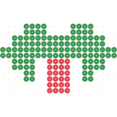 Pixel Holly Perler bead pattern