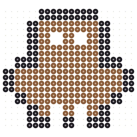 Pixel Horse Perler bead pattern