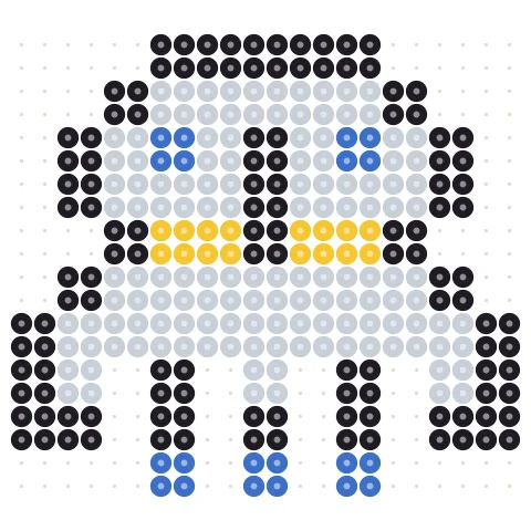 Pixel Knight Perler bead pattern