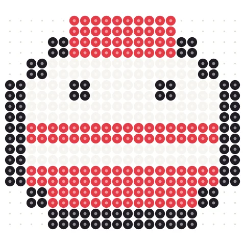 Mrs Claus Perler bead pattern