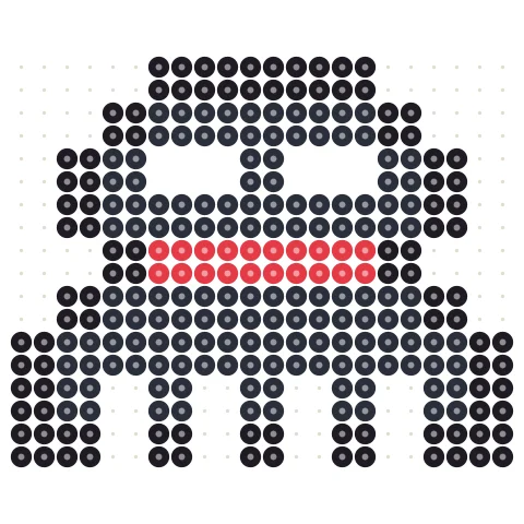 Pixel Ninja Perler bead pattern