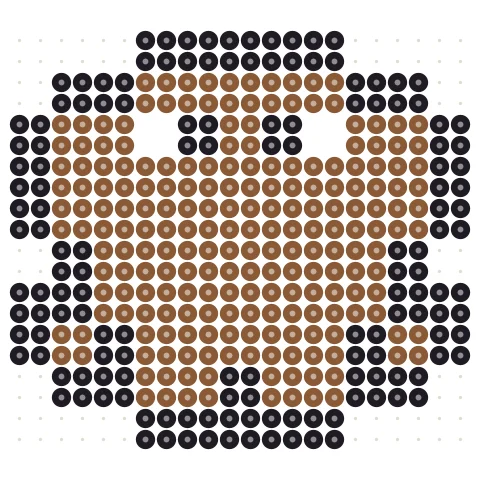 Pixel Otter Perler bead pattern