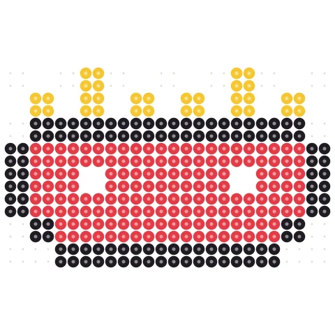 Pixel Popcorn Perler bead pattern