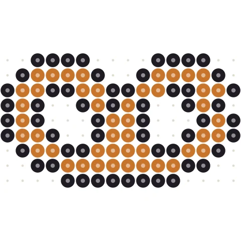 Pixel Pretzel Perler bead pattern
