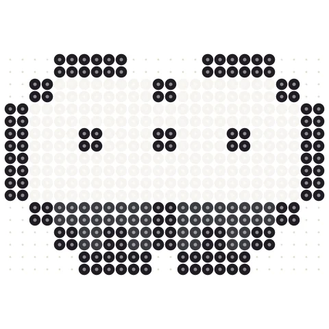 Pixel Sheep Perler bead pattern