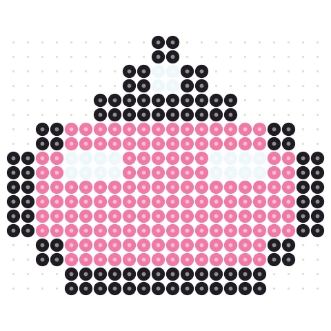 Pixel Smoothie Perler bead pattern