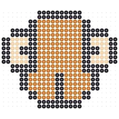 Pixel Squirrel Perler bead pattern