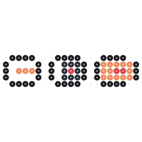 Pixel Sushi Set Perler bead pattern