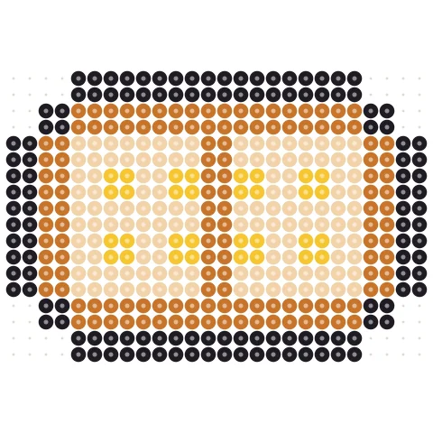 Pixel Toast Perler bead pattern