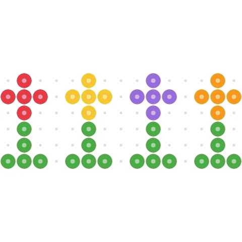 Pixel Tulips Perler bead pattern