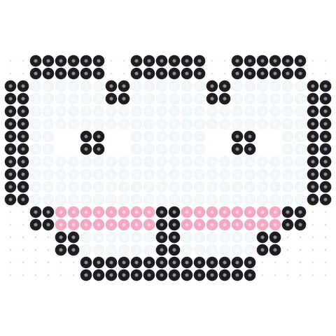 Polar Bear Perler bead pattern
