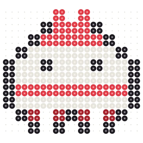 Red Wizard Perler bead pattern