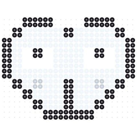Snow Owl Perler bead pattern