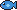 Blauer Fisch Pixel-Art-Vorlage