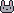 Grauer Hase Pixel-Art-Vorlage