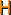 Buchstabe H Pixel-Art-Vorlage