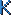 Buchstabe K Pixel-Art-Vorlage